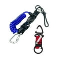 thumbnail image 3 of Ximing Scuba Diving Coil Lanyard,Spring Coiled Camera Lanyard,Lightweight Stretchable Freediving Rope,Dive Clip for Underwater Tools blue, 3 of 10