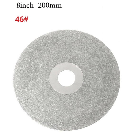 yaaqii 1PC 200mm 8inch Diamond Coated Flat Lap Wheels Lapidary Grinding Polishing Discs