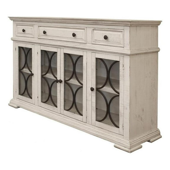 Vineyard Mod Circle Sideboard - Ivory - 72"