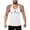 #01-White, variant on Men's Gym Tank Tops Y-Back Workout Muscle Tee Athletic Workout Fitness Vest T-Shirts
