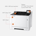 thumbnail image 2 of Impresora láser color KYOCERA ECOSYS PA2600cwx, 27 ppm, 1200 dpi, Wi-Fi Direct, 1 GB de memoria, panel de control de pantalla táctil a color de 2,7 pulgadas, 2 of 5