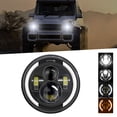 thumbnail image 3 of Labymos 1Pcs 7 inch Car Motorcycle LED Headlight with DRL/Turn Signal/Low Beam/High Beam 7'' Round, 3 of 8