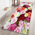 thumbnail image 3 of ZOUSSIQI Decorative Rose Flower Pattern Carpet Floor Non Slip Mat For Living Room Bedroom(#4) JU316-109308, 3 of 7