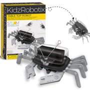 4M: KidzRobotix - Table Top Robot - DIY Build A Smart Crab Toy, Motorized Crab-Walk Action, Edge Detection, Snap Assembly, Science Kit, STEAM, Kids 8+