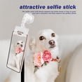 thumbnail image 4 of Mascota selfie stick con clips de alimentos clip-on 360 grados rotación fotografía entrenador entrenamiento entrenamiento herramientas accesorios suministros blancos Inevent PT001730-02B, 4 of 7