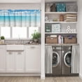 thumbnail image 5 of LALILO Kitchen Curtain Valance Tropical Beach Blue Sky Rod Pocket Window Curtain 52"x 18" Set of 2, 5 of 5