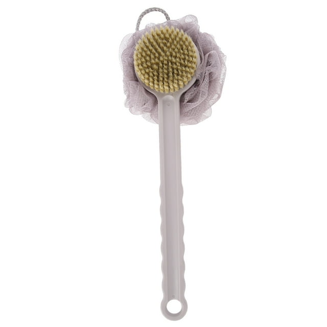 Cepillo para el cuerpo, cepillo de baño suave, cepillo de ducha largo para fregar la espalda, fabricado con cuidado