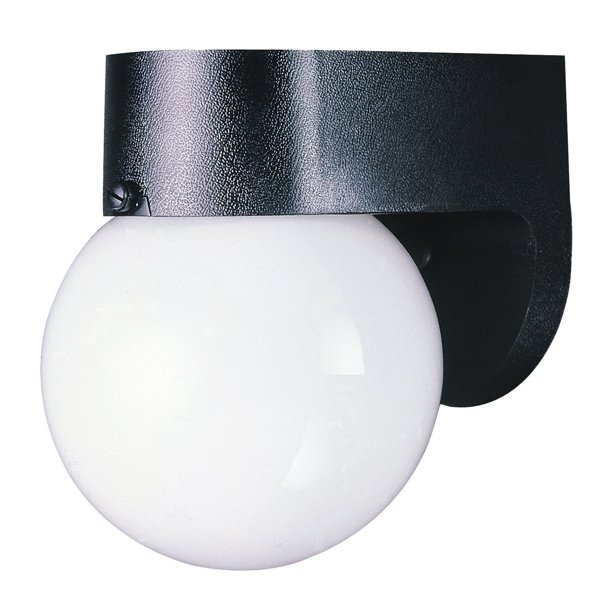 Farol de pared exterior Westinghouse 6680300 Black White Globe