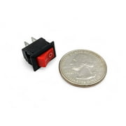 Mini Rocker Switch 2 PIN ON-OFF SPST 125VAC/6A 250VAC/3A Red KCD117S 2X/5X/10X