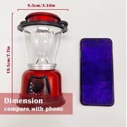 LED Lantern Battery Powered Portable Camping Light - LUXLITE Brightness Dimmable Small Size Table Lamp for Hiking Fishing Hurricane and Emergency Lighting (2 Pack-Grey)