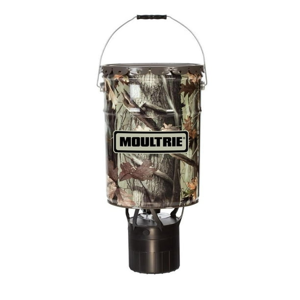 Moultrie 6.5 Gallon Econo Plus Hanging Deer Feeder with Photocell Timer MFHEP