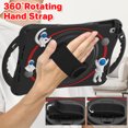 thumbnail image 4 of K-Lion Rugged Case for iPad 6th/5th Gen/Pro 9.7" (2018/2017/2016) Kids Case 3D Astronaut Heavy Duty with Kickstand Wristband Rotating Handstrap Handle Grip Shockproof Cover for iPad 9.7",Black, 4 of 7