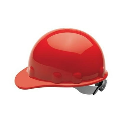 Fibre-Metal Red SUPEREIGHT Class E, G or C Type I Thermoplastic Hard Hat With 3-R Ratchet Suspension