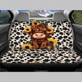 thumbnail image 4 of Binienty Highland Cow Car Seat Covers Full Set For Women Sunflower Car Accessories Set Front and Rear Split Bench Protection Fits for Most Car Van Sedan Truck SUV, 4 of 7