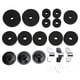 thumbnail image 1 of 21 piezas de accesorios de repuesto para platillos, fieltros, fundas, tuercas de mariposa, arandelas para copa de embrague de hi-hat, color negro, 1 of 14