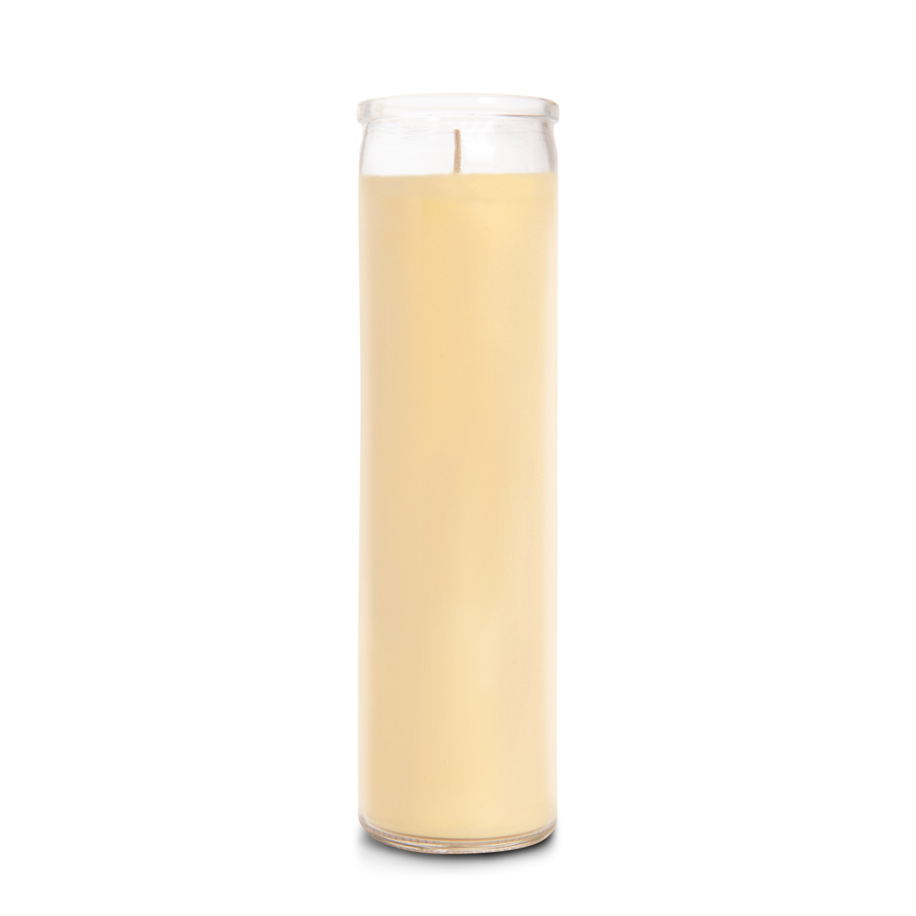 Tall Unscented Jar Candle, Yellow, Single