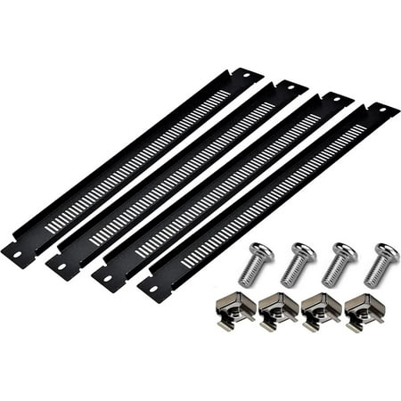 4 Pack Network Blank Plate Server Rack Panel-Metal 1U Vented Filler ...
