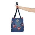 4th of July Graphic Denim Fabric Imitation Print Unisex Canvas Bag Poly ...