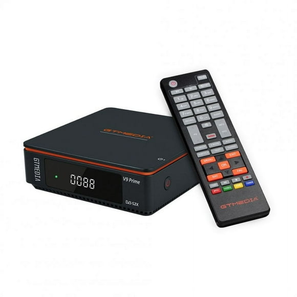 Gtmedia V9 Prime Récepteur Satellite DVB-S/S2/S2X VCM/ACM/Multi-stream/T2-MI IKS Boîtier Tv Wi-Fi 2,4G Intégré Prise UE