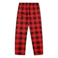 thumbnail image 5 of Matching Family Christmas Pajamas Family Pjs Tops Plaid Pants Matching Holiday Pajamas Set, 5 of 10