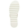 thumbnail image 4 of Steve Madden Womens Defuse Leather Espadrille Slip On Wedge Platform Sandals, 4 of 7