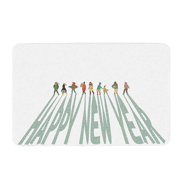 Ounissouiy Navidad festiva de la estera suave del pie de la tierra de diatomeas para la estera del piso del cuarto de baño de los pisos del Juegos de accesorios de baño tipo+2