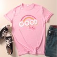 thumbnail image 5 of Cathalem Hauts Courts pour Femmes T-Shirts à Manches Courtes Printemps 2024 Pull Décontracté, Rose L, 5 of 5