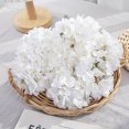 thumbnail image 6 of Littleplum Artificial Hydrangea Flowers Pure White Heads,Fake Hydrangea Silk Flowers for Wedding Centerpieces Bouquets Floral Decor Home Decoration with Stems,Spring Decor,4x2x10 In,White, 6 of 9