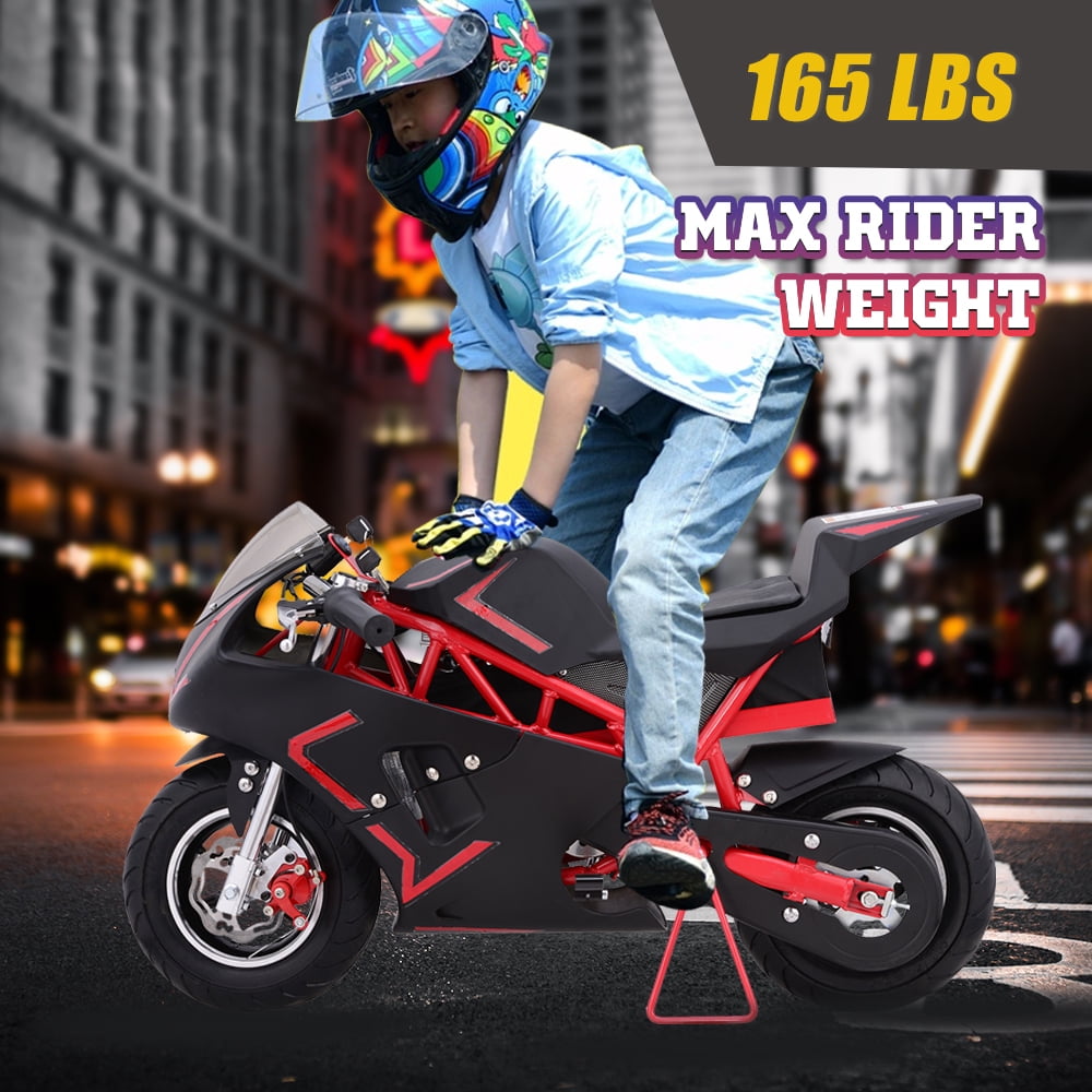 Mini Gas Power Pocket Bike Motorcycle for Kids, 40CC 4-Stroke Ride