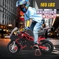 thumbnail image 3 of Mini Gas Power Pocket Bike Motorcycle for Kids, 40CC 4-Stroke Ride on Toys, Dual Brake, Max Speed 20 Mph, Max Weight 165 LB, Max Speed 18Mph, Age 8+, 3 of 6