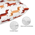 thumbnail image 3 of Pofeuu Dachshund Walking Print Polyester Microfiber Plush Pillowcases, Super Soft and Cozy Pillow Case Covers with Envelop Closure（Pillow core not included）-20"x30", 3 of 6