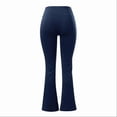 thumbnail image 6 of TGPMGRZ 28"/30"/32" Yoga Pants Women Wide Leg Yoga Pants with Pockets for Women Flare Leggings Bootcut Work Dress Pants #01 Navy Size XXL, 6 of 6