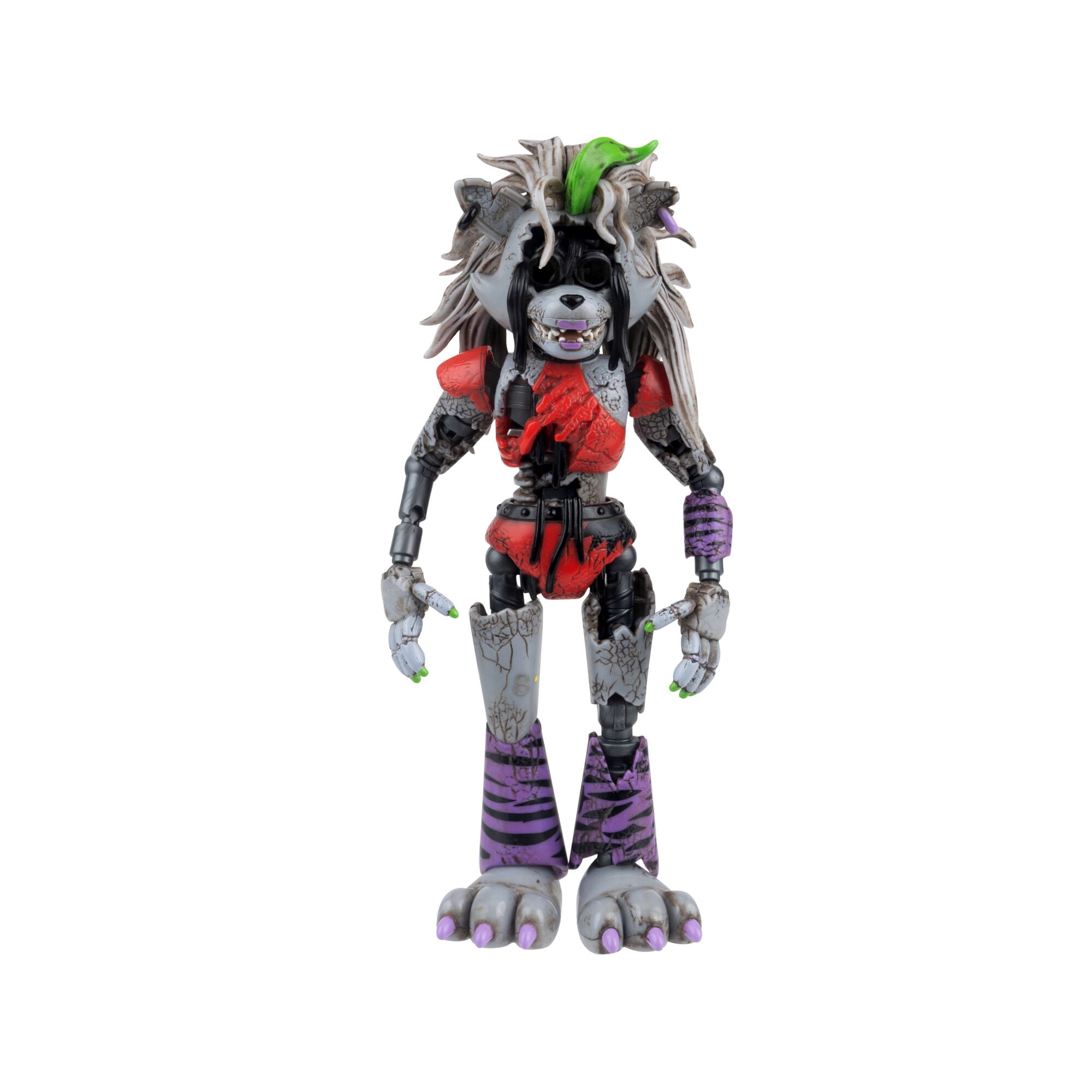 Five Nights At Freddy's 6 inch Endo-Series Collectable Figure - Glamrock Endo with Roxanne Wolf Parts & Shattered Roxanne Wolf Parts