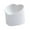 White, variant on Ceramic Tilted Elevated Cat Bowl Heart Shape Porcelain Easily Wash Food