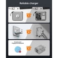 thumbnail image 4 of NOVOO 100W USB-C GaN Wall Charger, 3-Port Fast Charger with Foldable Plug for MacBook, Laptop, iPhone and More, 4 of 12