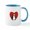 White/Blue Inside, variant on CafePress - Penguin Valentine Mugs - 11 oz Ceramic Mug - Novelty Coffee Tea Cup