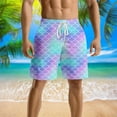thumbnail image 2 of Kcolen Swim Trunks Men 5 Inch Solid Mens Bathing Suits Light Swimming Trunks Mens Swim Trunks Beach Summer Oversized Bathing Suit Beach Board Shorts, 2 of 4