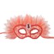 thumbnail image 1 of Máscara de Halloween mística roja con media cara decorativa para mujer, talla M, 1 of 1