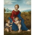 thumbnail image 2 of Raphael 20x24 Black Ornate Framed Double Matted Museum Art Print Titled: Madonna in the Meadow, 2 of 5