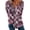 Pink, variant on Short Sleeve Shirts for Women Women's Denim Plaid Printed Zipper Long Sleeve Top Womens Tops(Pink,XXL)