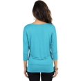 thumbnail image 4 of ToBeInStyle Women's Boat Neck Dolman Style Blouse, 4 of 5