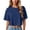 Navy-B, variant on Womens Short Sleeve T-Shirts Summer Tops Casual Round Neck Solid Short Basic Tees Casual Shirts for Women