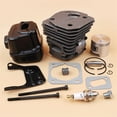 thumbnail image 3 of 45mm Cylinder Piston Exhaust Muffler Bolt Motor Set for Husqvarna 353 340 346 346XP 350 351 345 Chainsaw Engine Rebuild Kit 537253002, 3 of 6