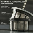 thumbnail image 3 of P0 Ultralight French Press Coffee Maker f Travel, Vacuum Insulated Stainless Steel, 16 Ounces, Aegean Blue, 3 of 4