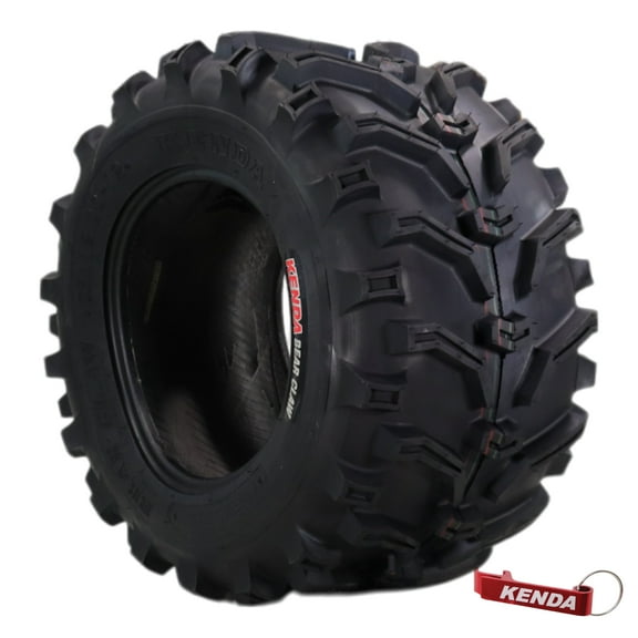 Kenda Bearclaw K299 - 26x12-12 Front or Rear Tire for All Terrain (ATV), UTV, and Side by Side (SxS) Vehicles - 6-Ply - Bear Claw 26x12x12 with Kenda Keychain