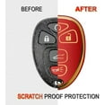 thumbnail image 2 of Pour Chevy Key Fob Coque avec Porte-Clés Protection en TPU Doré Compatible avec Chevrolet Tahoe Suburban GMC Yukon Traverse Cadillac 5 Boutons (Rouge) 5 Boutons Rouge, 2 of 5