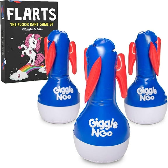 Giggle N Go Flarts Lawn Darts Outdoor Games for Family Our Lawn Games for Kids - Quality Backyard Games for Adults and Kids - Our Inflatable Dart Games are Safe Indoor Outdoor Games for Kids