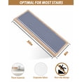 thumbnail image 4 of Stair Treads for Wooden Steps, Farmhouse Navy Blue White Striped Peel and Stick Stair Treads with Reusable Adhesive, Modern Stripes Non Slip Indoor Stairs Runner Rugs Mats for Elders Dogs 8"x30" 7PCS, 4 of 7