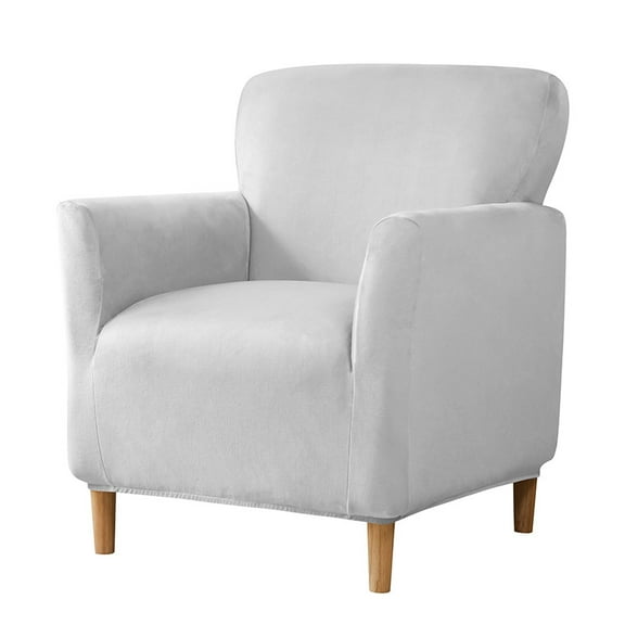 Namzi Armchair Slipcovers, 1 Piece Stretch Armchair Slipcover with Arms, Furniture Protector, Office Reception Chair Cover for Home,Light Grey