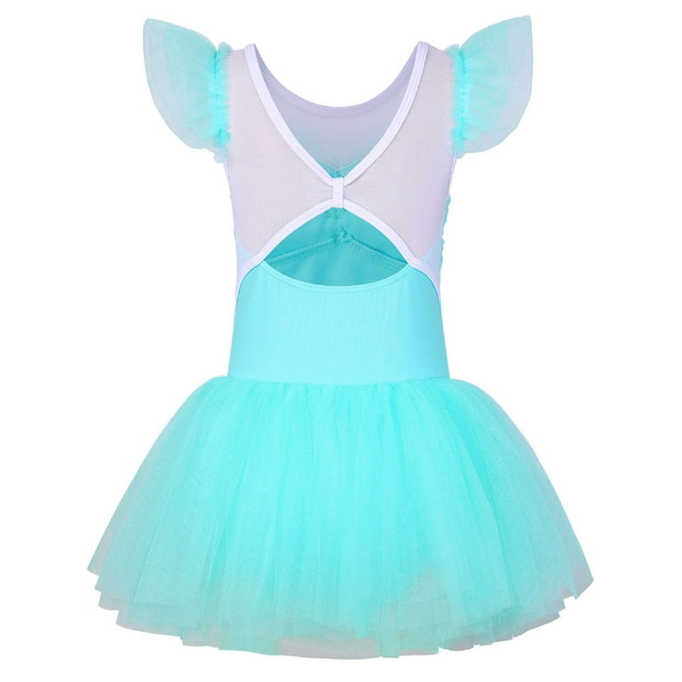 princess leotard dress Baby Blue Princess Bodice Leotard with Attached Skirt